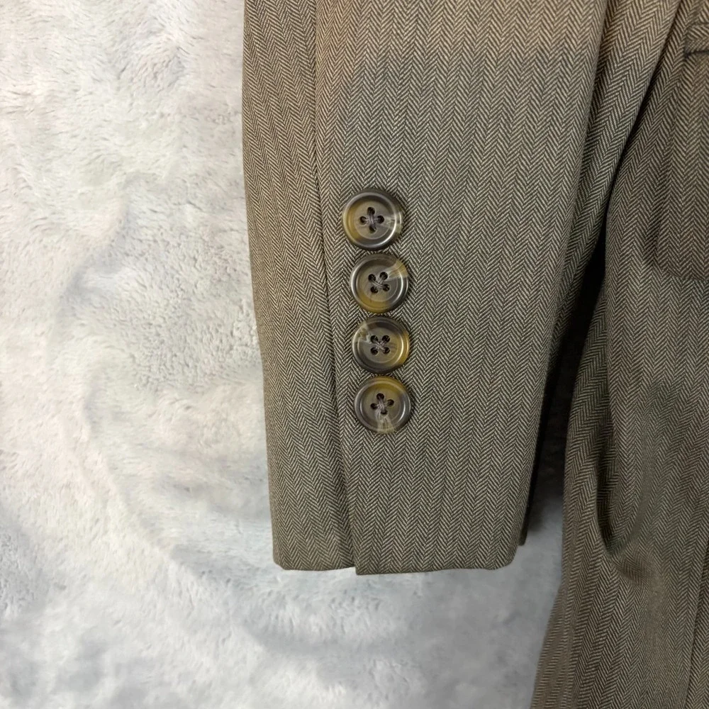 Ralph Ralph Lauren Blazer 44 Reg Mens Gray Wool Cashmere 2 Button Sport Coat